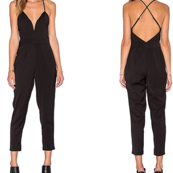 Lovers + Friends Pants - Lovers + Friends Forgiven Black Jumpsuit